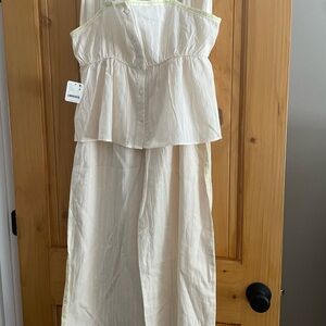 Chic Cream Women's Pajama Set